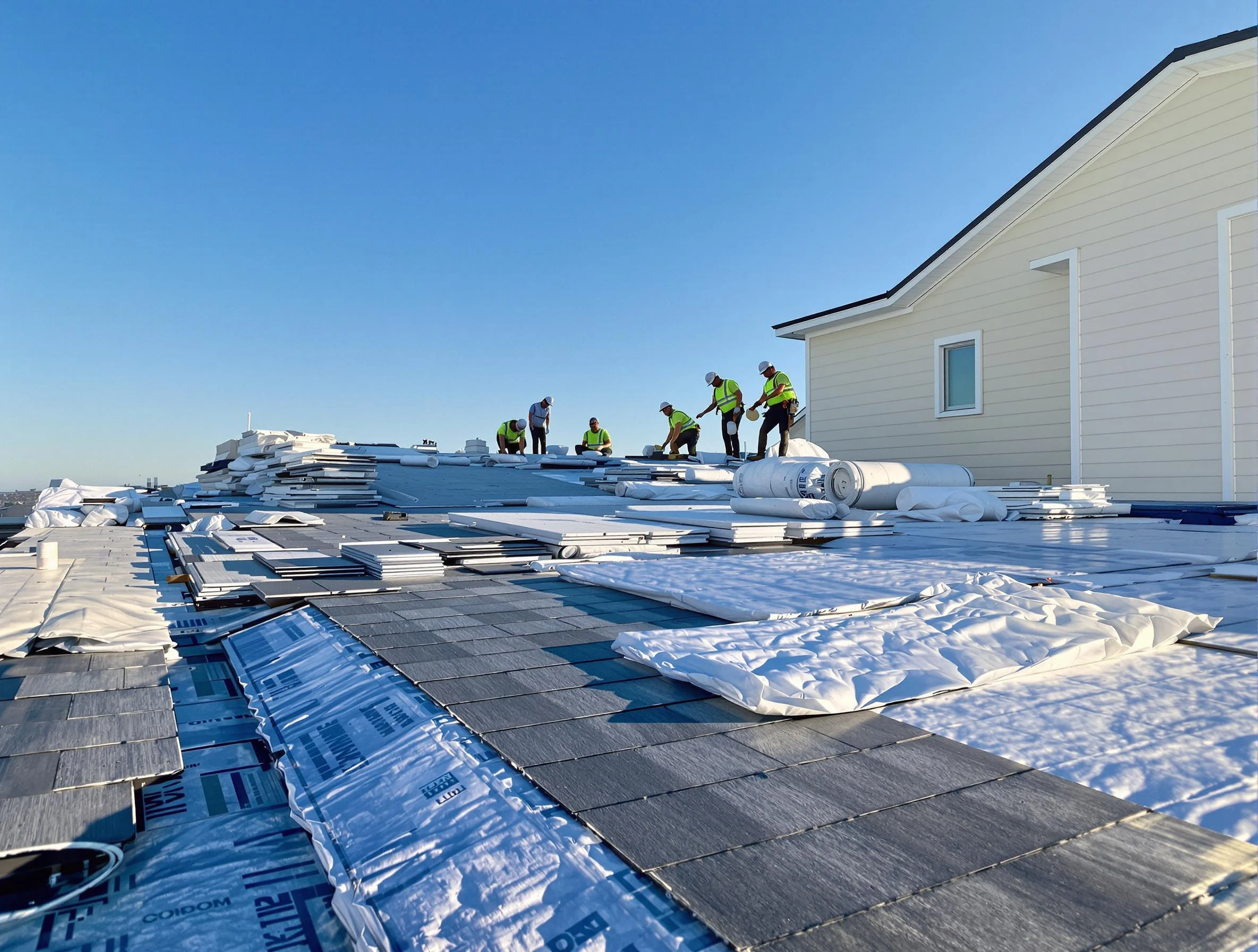 Finished roof installation project by Cleveland Heights Roofing Company in Cleveland Heights, OH
