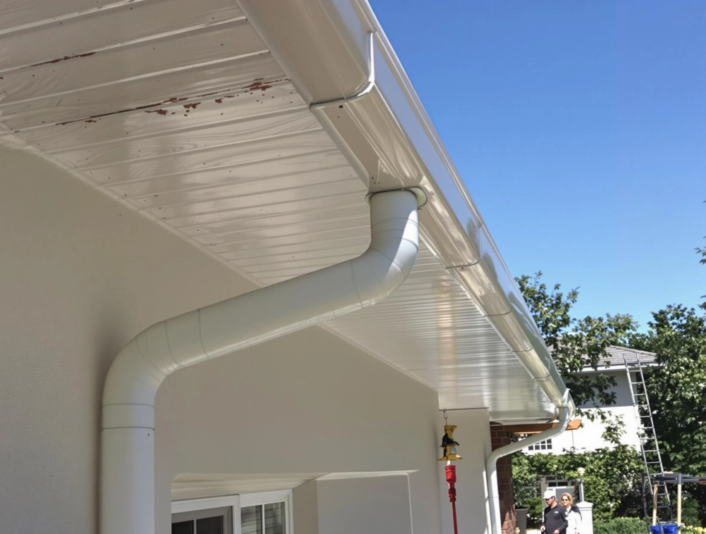 On-site seamless gutter fabrication by Cleveland Heights Roofing Company in Cleveland Heights, OH